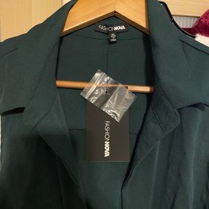 Dark Green Dress Fashion Nova